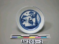 藏品(青花松鶴紋盤)的圖片